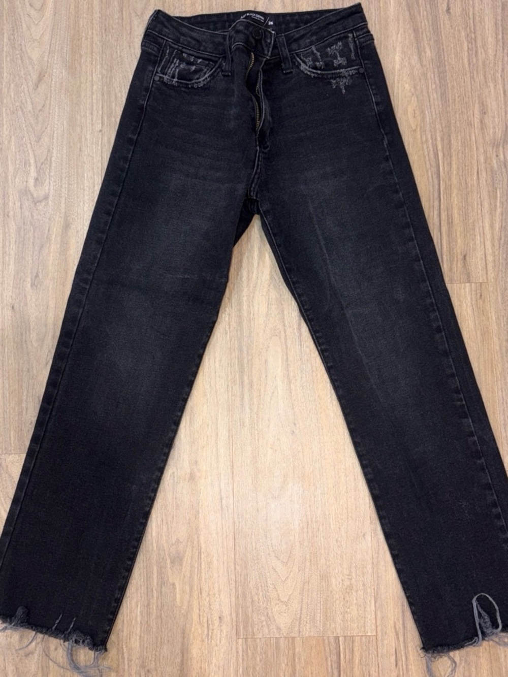 Just Black Denim Classic High-Rise Black Women's Jeans Size 26